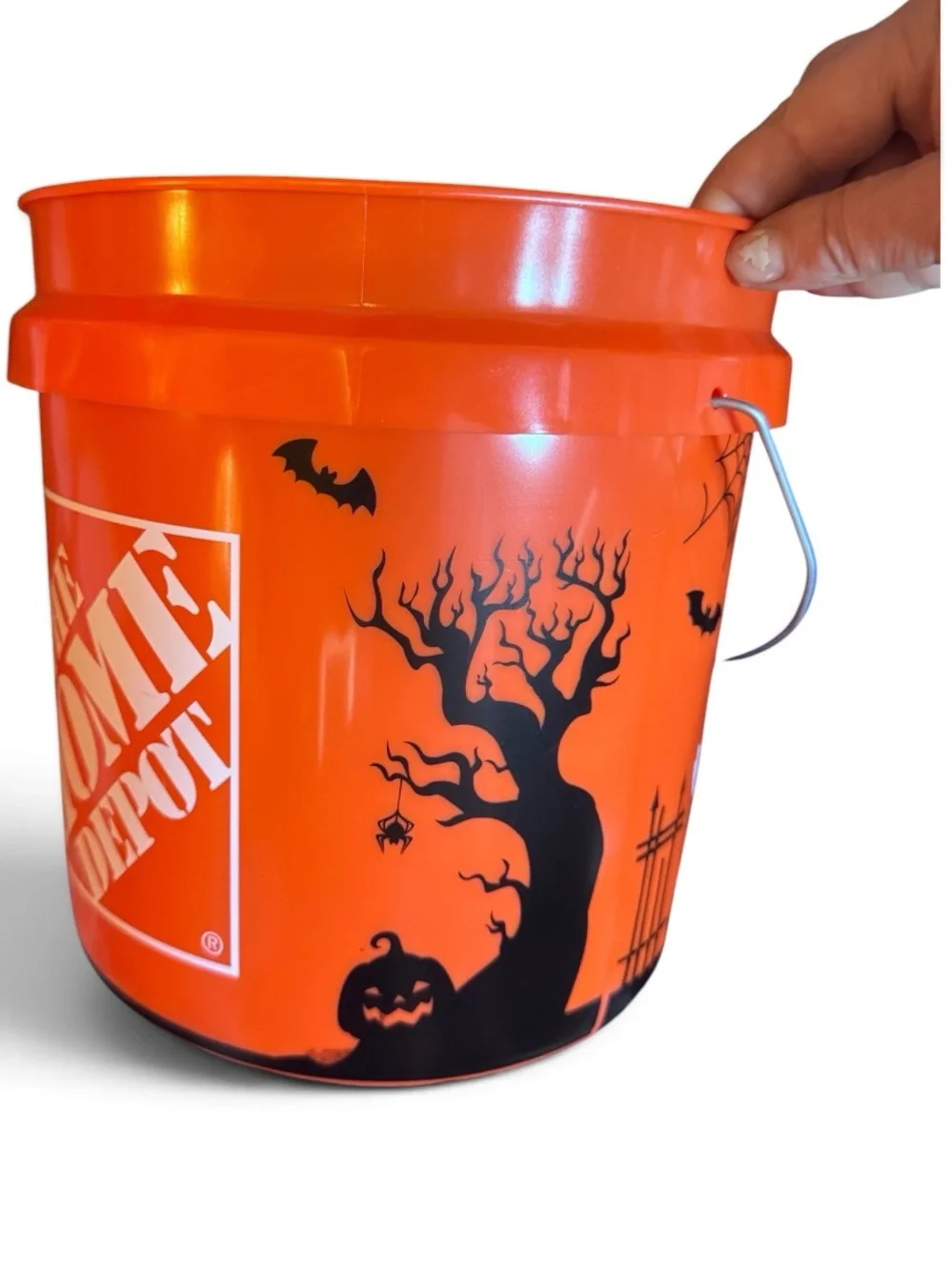 Home Depot Trick Or Treat Orange Halloween Bucket - VIRAL TIK TOK